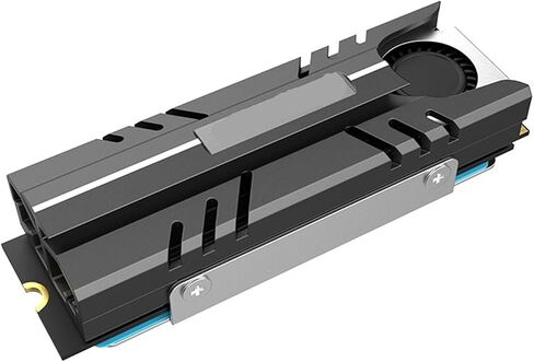M.2 Heatsink 2280 SSD Air Circulation Cooler Pad with 10.8W/mk Thermal and Fan in Saudi Arabia