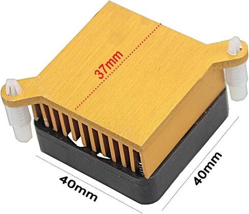 5pcs Aluminum Cooling Radiator for Computer 12v Fan 37x37x25MM in Kuwait