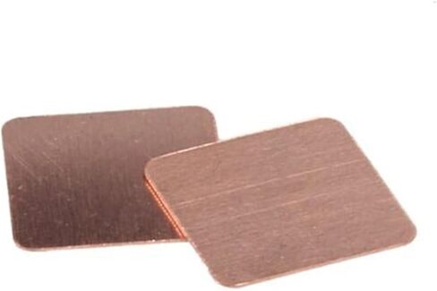 10pcs 15x15x1mm DIY Copper Spacer Heat Sink Thermal Pad for Laptop GPU CPU VGA Chip RAM in Saudi Arabia