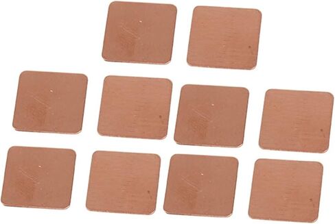 10pcs 15x15x1.2mm DIY Copper Spacer Heat Sink Thermal Pad for Laptop GPU CPU VGA Chip RAM in Kuwait