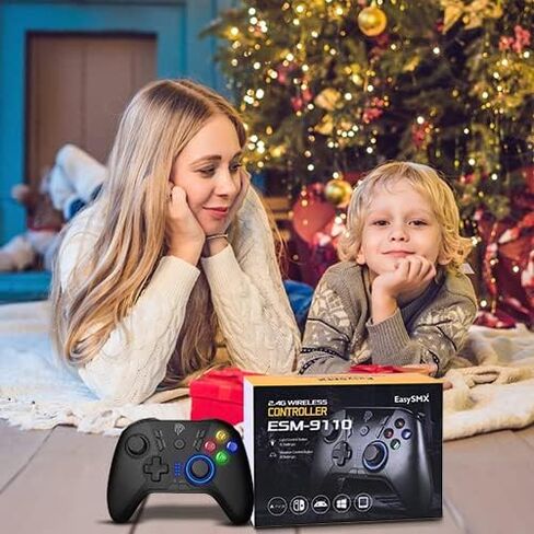 EasySMX 2.4G Wireless Controller for PC,Steam Deck,PS3,Android TV,Black. in Kuwait