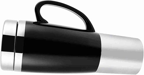 12V Electric Insulated Car Boiler for Hot Coffee, Tea, Quick Warm Travel Mug for Driver, Businessman, Food Grade Plastic Stainless Steel, 450 ml, Black (Black) in Kuwait