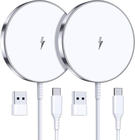 Magnetic Wireless Charger, 2-Pack 15W Fast Mag-Safe Stand for iPhone 17-12 in Kuwait