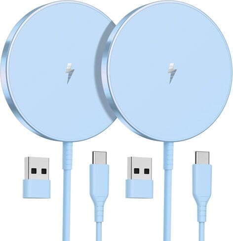 Magnetic Wireless Charger, 2-Pack 15W Fast Mag-Safe Stand for iPhone 17-12 in Kuwait