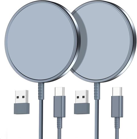 Magnetic Wireless Charger, 2-Pack 15W Fast Mag-Safe Stand for iPhone 17-12 in Kuwait
