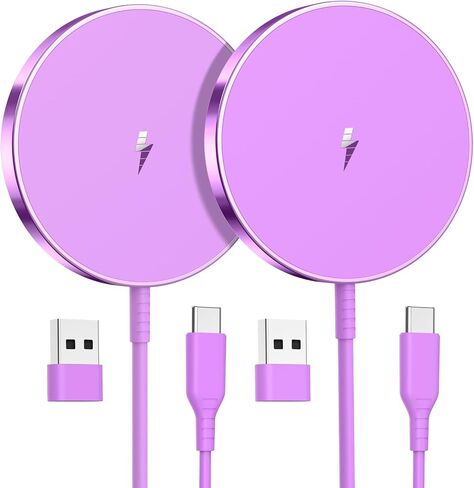 Magnetic Wireless Charger, 2-Pack 15W Fast Mag-Safe Stand for iPhone 17-12 in Kuwait