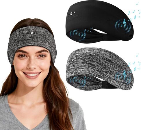 2-Pack Sleep Headphones Bluetooth Headband Ultra-Thin Speakers for Sleep in Kuwait