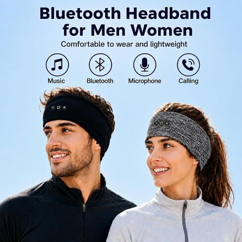 2-Pack Sleep Headphones Bluetooth Headband Ultra-Thin Speakers for Sleep in Kuwait