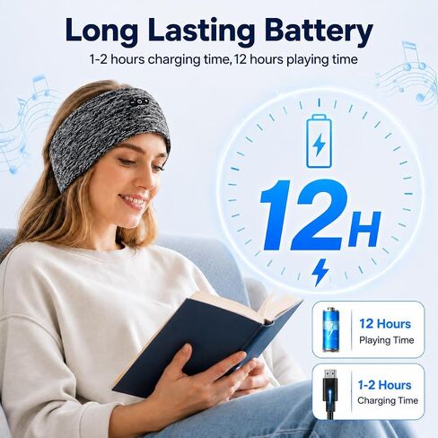 2-Pack Sleep Headphones Bluetooth Headband Ultra-Thin Speakers for Sleep in Kuwait