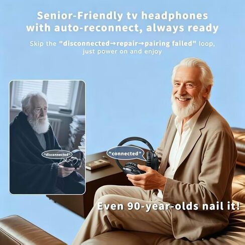 Holdsound Wireless Headphones for TV with USB Extension Cable Transmitter in Kuwait