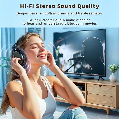 Holdsound Wireless Headphones for TV with USB Extension Cable Transmitter in Kuwait