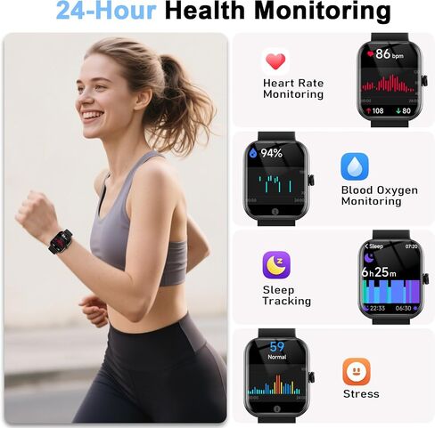 Smart Watch for Women Men, Alexa Built-in, Smartwatch for iPhone & Android Bluetooth Call, 1.91" HD Fitness Tracker with Heart Rate/SpO2/Sleep Monitor, IP68 Waterproof, Fitness Watch 100+ Sports Modes in Kuwait