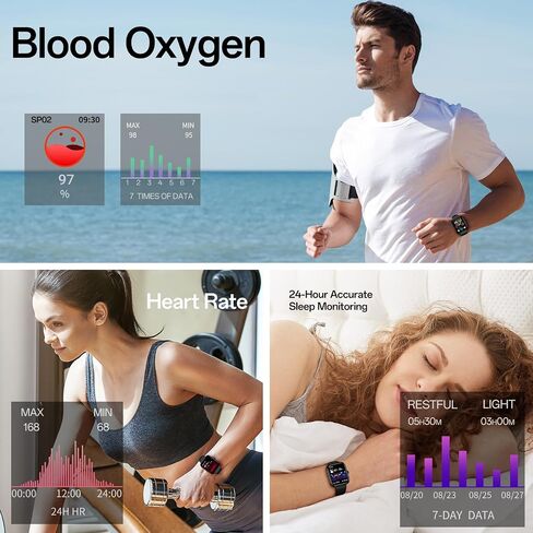MFVLP Smart Watch for Men Women, 1.83" HD Touchscreen Fitness Watch in Kuwait