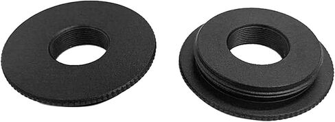Aluminum C-Mount to 12mm Miniature Thread Converter Adapter Extension Tube Black for CCTV Security Systems TVI CVI Box Camera Stand Base Plate in Kuwait