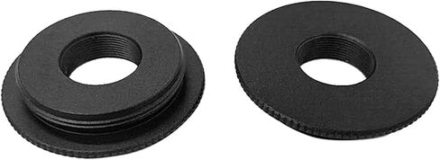Aluminum C-Mount to 12mm Miniature Thread Converter Adapter Extension Tube Black for CCTV Security Systems TVI CVI Box Camera Stand Base Plate in Kuwait