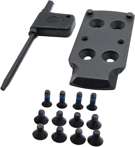 TAG PRECISION RMR Adapter Plate for Kimber 2K11 and 1911 | CNC Machined 4140 Steel, Black Nitride Coated, Hardware Included, Fits RMR/SRO Footprint Optics in Kuwait