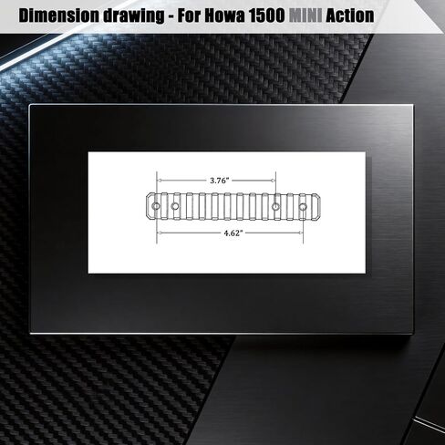 Howa 1500 Mini Action Picatinny Scope Base | 20 MOA | CNC Machined | No Gunsmithing Required for Howa Mini Action Rifle | HM-20 in Kuwait