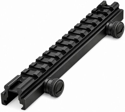 360 Tactical Low-Profile Full Size Riser Mount, 0.5" High 13 Slots Riser Mount 0.5 inch High for Scopes and Optics Three T Trading in Kuwait