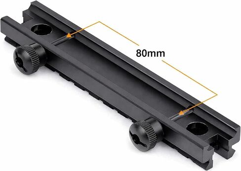 360 Tactical Low-Profile Full Size Riser Mount, 0.5" High 13 Slots Riser Mount 0.5 inch High for Scopes and Optics Three T Trading in Kuwait