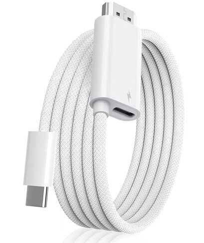 Apple USB-C to HDMI Cable 8K@60Hz with 100W PD Fast Charging Port for iPhone 15 16 17 to TV, MFi Certified Nylon Braided High-Speed Type-C to HDMI 2.2 Cord for MacBook, iPad Pro, iMac, Galaxy S25/S24 in Kuwait
