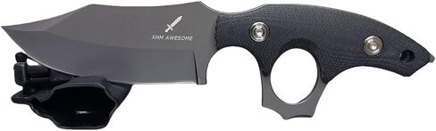 Fixed Blade Knife Heavy Duty, Full Tang Titanium Plated Blade, G10 Handle, Kydex Sheath, for Hunting, Outdoor Survival, Camping, EDC in Kuwait