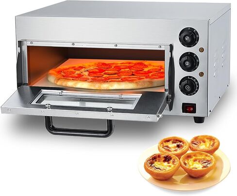 16" Electric Pizza Oven with Pizza Stone, Stainless Steel in Kuwait