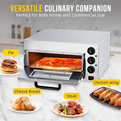 16" Electric Pizza Oven with Pizza Stone, Stainless Steel in Kuwait