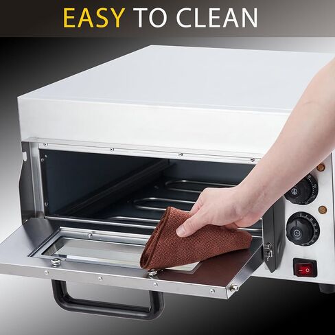 16" Electric Pizza Oven with Pizza Stone, Stainless Steel in Kuwait