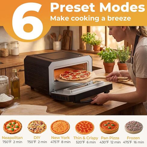ARLIME Pizza Oven Indoor, 1700W Countertop Pizza Maker in Saudi Arabia