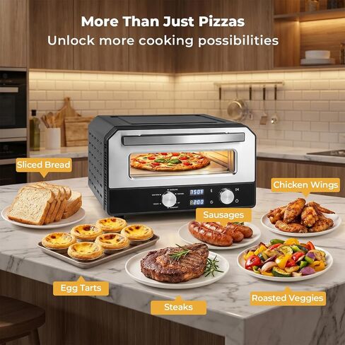 ARLIME Pizza Oven Indoor, 1700W Countertop Pizza Maker in Saudi Arabia