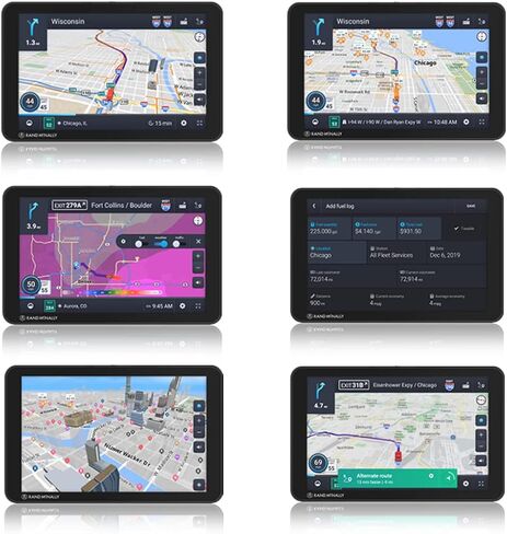 Rand McNally OverDryve 8 Pro II Truck GPS & Connected Tablet, Car Navigation with 8" Display, Built-in Satellite Radio, Fully Adjustable Dash Cam (Renewed) in Kuwait