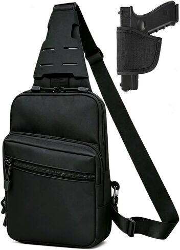 Gun Sling Bag, CCW Sling Bag Durable EDC Shoulder Bag for Men Women in Kuwait