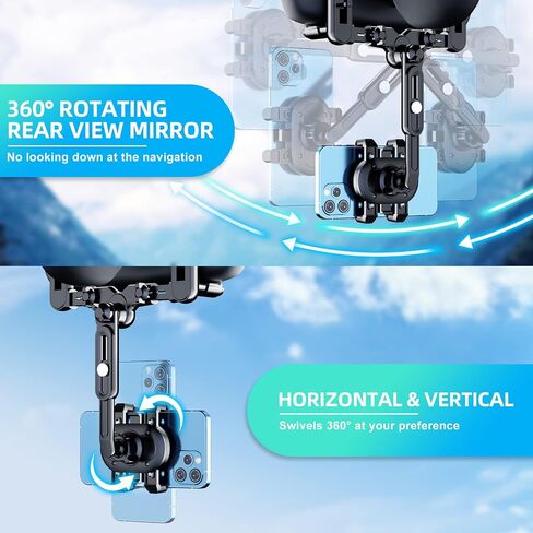 Phone Mount for Car, 360° Rotatable and Retractable Car Phone Holder Mount in Kuwait