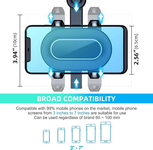 Phone Mount for Car, 360° Rotatable and Retractable Car Phone Holder Mount in Kuwait