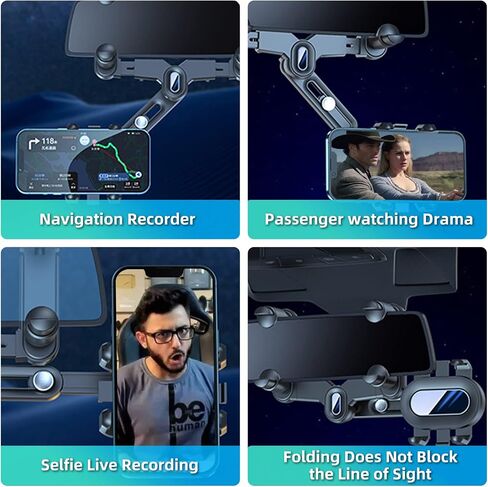 Phone Mount for Car, 360° Rotatable and Retractable Car Phone Holder Mount in Kuwait