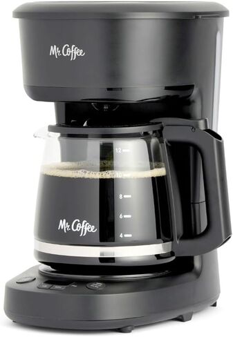 Mr. Coffee Programmable 4-Hour 12-Cup Automatic Drip Coffee Maker Digital Display Auto-Shutoff Black in Kuwait