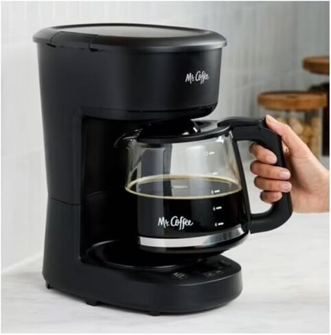Mr. Coffee Programmable 4-Hour 12-Cup Automatic Drip Coffee Maker Digital Display Auto-Shutoff Black in Kuwait