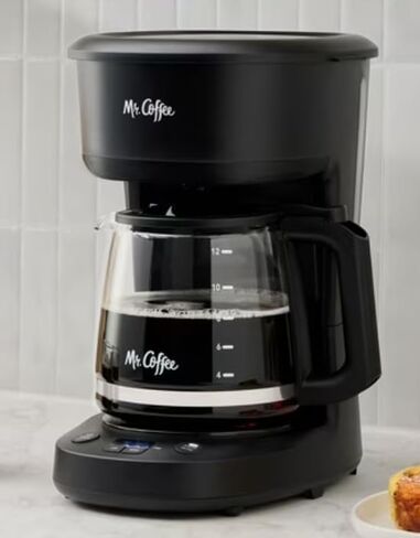Mr. Coffee Programmable 4-Hour 12-Cup Automatic Drip Coffee Maker Digital Display Auto-Shutoff Black in Kuwait