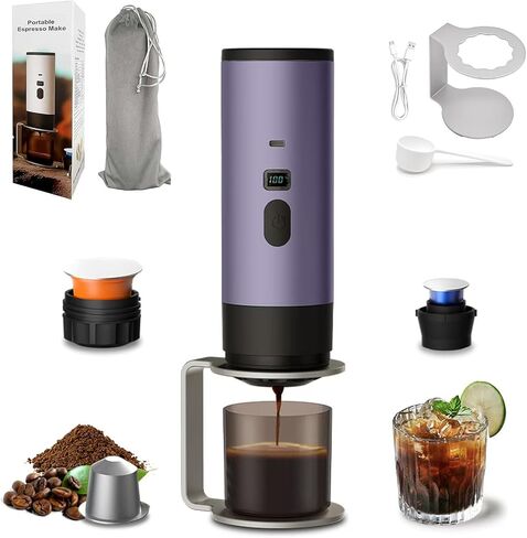 3-In-1 Portable Coffee Maker, 15 Bar Espresso Maker with LED Display in Kuwait