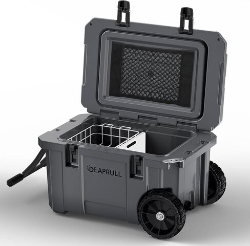 55 Qt Hard Cooler with Wheels, Ice Chests Portable Camping Cooler in Kuwait