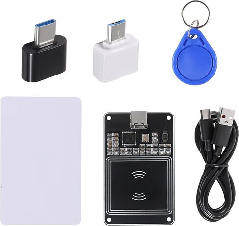 1 Set PN532 V2.0 RFID NFC Wireless Module PCB Attenna I2C IIC SPI HSU Type C Interface with IC S50 Card Key Card for Arduino DIY Smart Phone Android Phone in Saudi Arabia