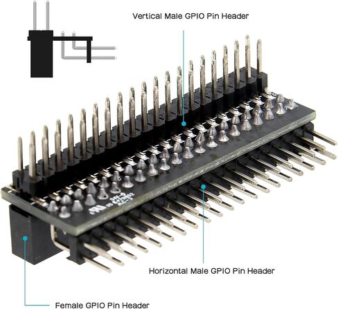 40-Pin Double Row 1-to-2 GPIO Extension Board for Raspberry Pi in Kuwait