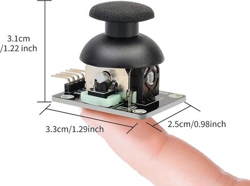 6 Pack Joystick Module Game Console Dual-Axis XY Joystick Module KY-023 Control Stick Sensor Board Compatible with PS2 Arduino Raspberry Pi in Saudi Arabia