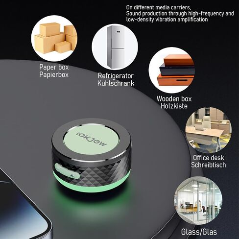 Bone Conduction Speaker Bluetooth Portable Vibration Speaker RMS 7.5W (1, Black4) in Kuwait