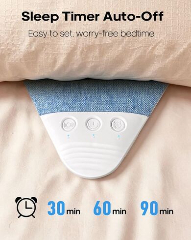 LENRUE Under Pillow Speaker for Sleeping, All New White Noise Bluetooth Pillow Speakers Under Pillow, Auto-Off Timer, Bluetooth 6.0, TF Slot, USB C Powered for Side Sleeper in Kuwait