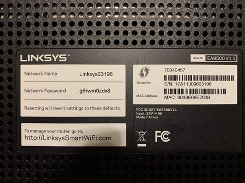 Linksys WiFi 5 Router, Tri-Band, 3,000 Sq. ft Coverage, 25+ Devices, Speeds up to (AC5400) 5.4Gbps - EA9500 in Kuwait