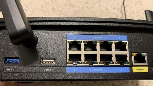 Linksys WiFi 5 Router, Tri-Band, 3,000 Sq. ft Coverage, 25+ Devices, Speeds up to (AC5400) 5.4Gbps - EA9500 in Kuwait