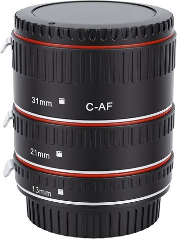 Diyeeni Macro Extension Tube Set 14mm 22mm 32mm with Electronic Contacts for EF S Camera Close Up Photography Extension Tubes Macro Adapter Rings in Kuwait