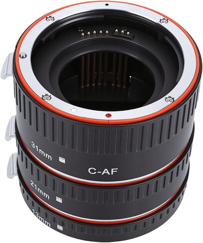 Diyeeni Macro Extension Tube Set 14mm 22mm 32mm with Electronic Contacts for EF S Camera Close Up Photography Extension Tubes Macro Adapter Rings in Kuwait