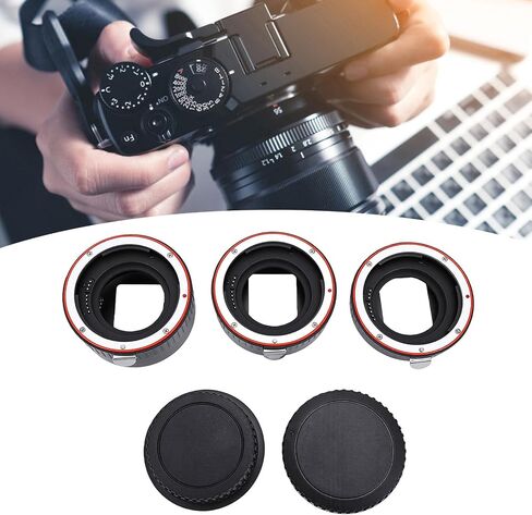 Diyeeni Macro Extension Tube Set for EF EFS Lens DSLR Cameras 13mm 21mm 31mm Extension Tubes with Auto Focus Electronic Contacts for Macro Photography in Kuwait